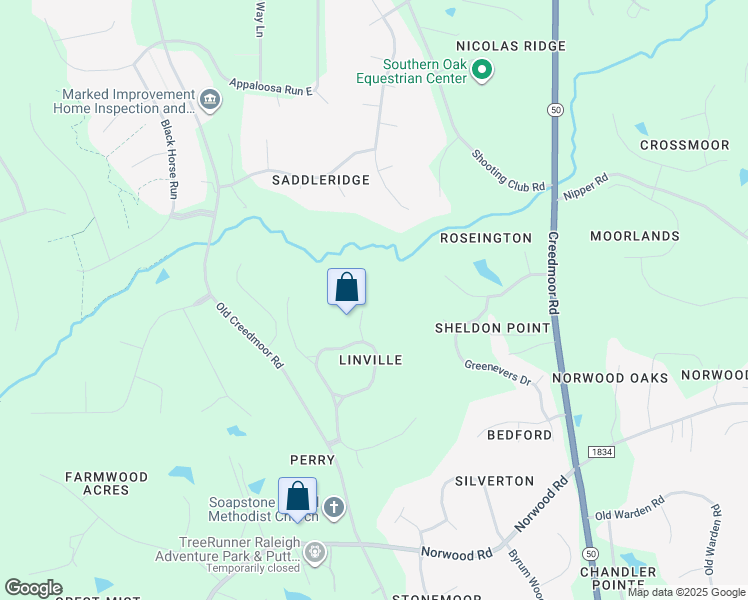 map of restaurants, bars, coffee shops, grocery stores, and more near 11216 Jonas Ridge Lane in Raleigh