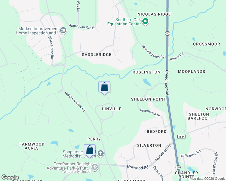 map of restaurants, bars, coffee shops, grocery stores, and more near 11216 Jonas Ridge Lane in Raleigh