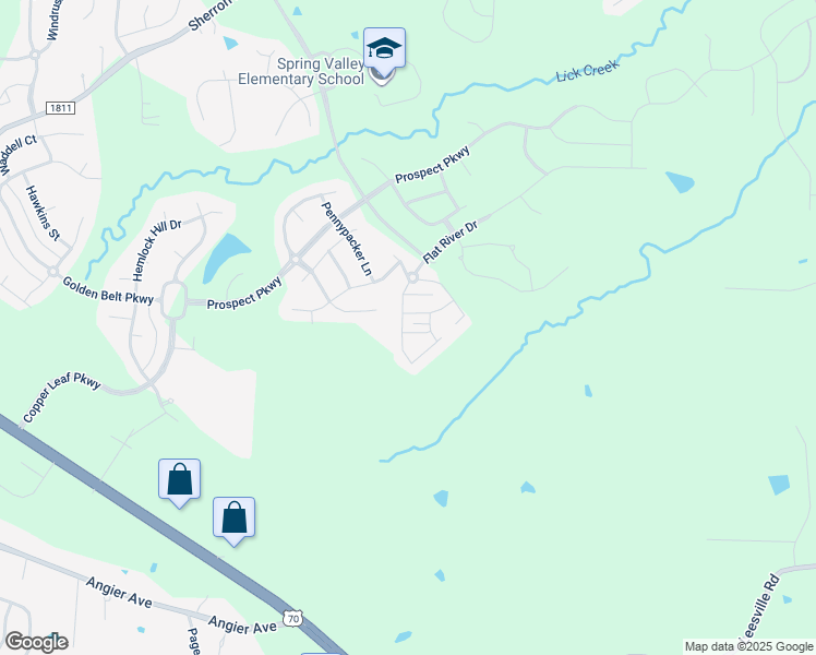 map of restaurants, bars, coffee shops, grocery stores, and more near 122 Phantom Lane in Durham