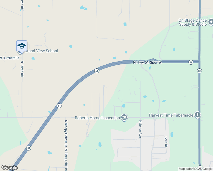 map of restaurants, bars, coffee shops, grocery stores, and more near 2131 North Sunset Strip in Tahlequah