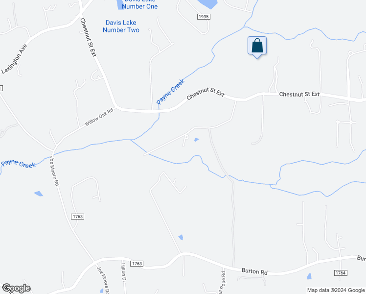 map of restaurants, bars, coffee shops, grocery stores, and more near Poplar Knoll Drive in High Point