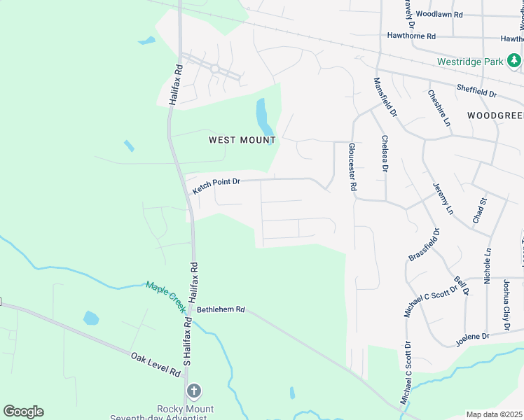 map of restaurants, bars, coffee shops, grocery stores, and more near 4104 Carybrook Road in Rocky Mount