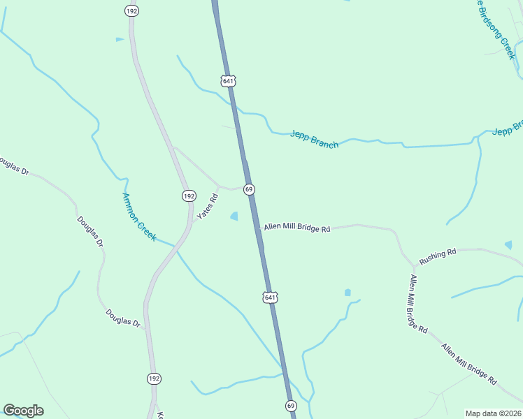 map of restaurants, bars, coffee shops, grocery stores, and more near 148 Allen Mill Bridge Road in Camden