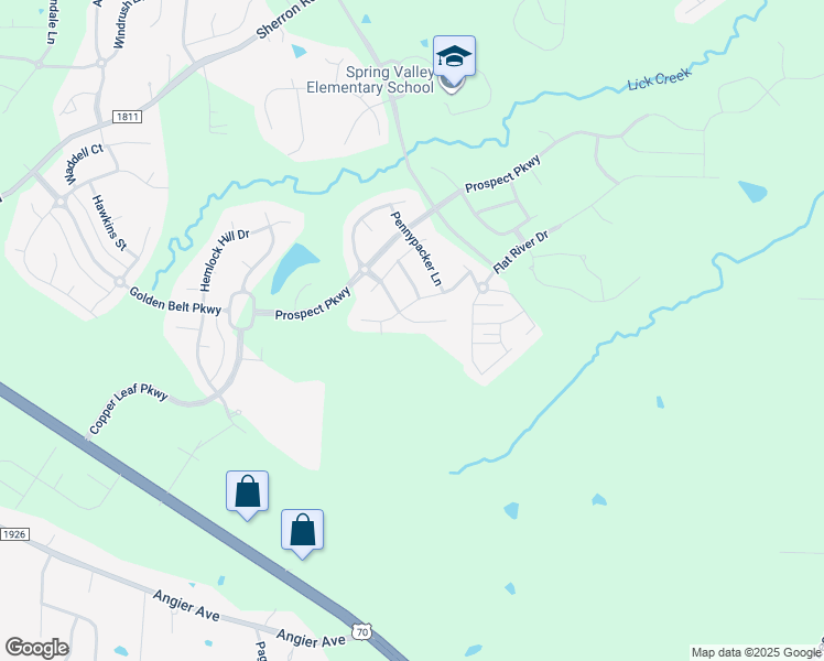 map of restaurants, bars, coffee shops, grocery stores, and more near 2006 Morehead Hill Court in Durham