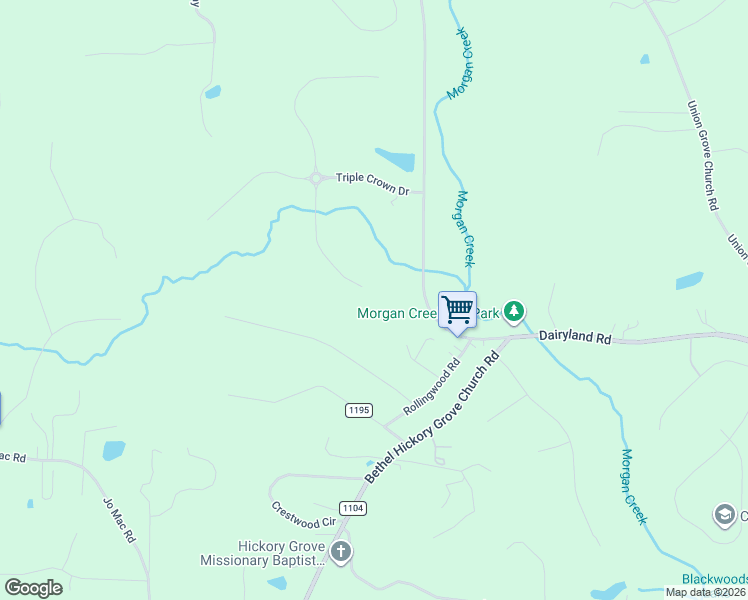 map of restaurants, bars, coffee shops, grocery stores, and more near 1304 Dairyland Road in Chapel Hill