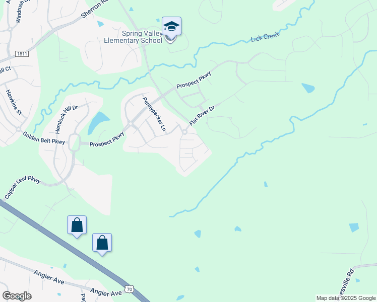 map of restaurants, bars, coffee shops, grocery stores, and more near 511 Timpson Avenue in Durham