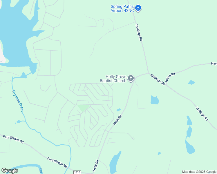 map of restaurants, bars, coffee shops, grocery stores, and more near 109 Poteau Drive in Spring Hope