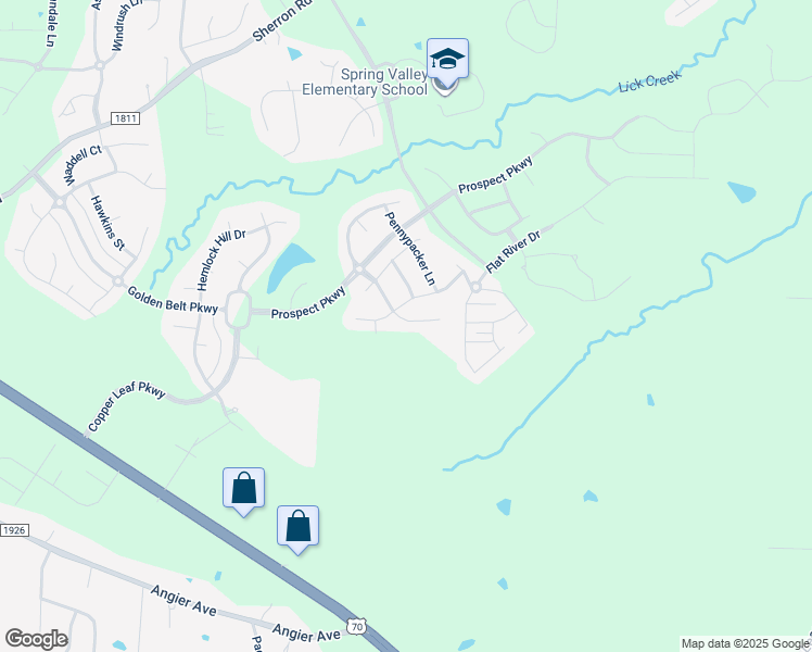 map of restaurants, bars, coffee shops, grocery stores, and more near 2006 Morehead Hill Court in Durham