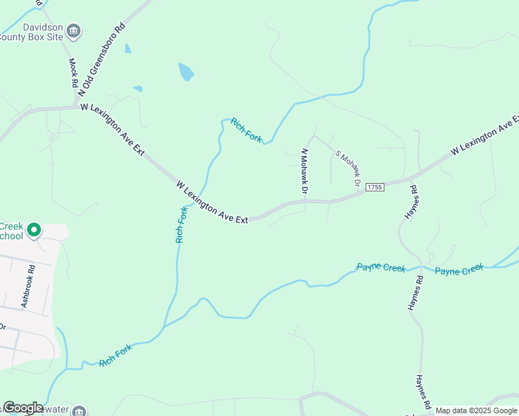 map of restaurants, bars, coffee shops, grocery stores, and more near 3460 West Lexington Avenue Extension in High Point