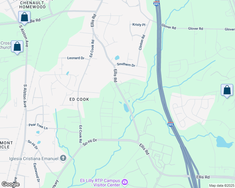 map of restaurants, bars, coffee shops, grocery stores, and more near 552 Torpoint Road in Durham