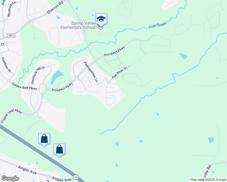 map of restaurants, bars, coffee shops, grocery stores, and more near 502 Timpson Avenue in Durham