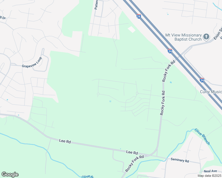 map of restaurants, bars, coffee shops, grocery stores, and more near 4054 Rocky Fork Road in Smyrna