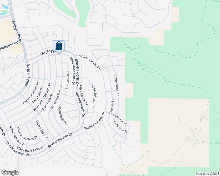 map of restaurants, bars, coffee shops, grocery stores, and more near 2186 Bensley Street in Henderson
