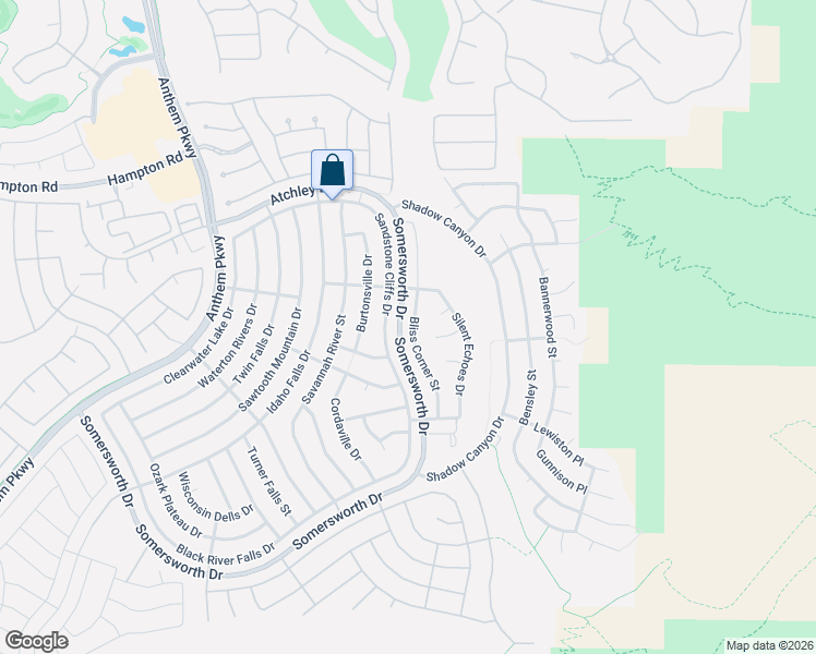 map of restaurants, bars, coffee shops, grocery stores, and more near 2129 Bliss Corner Street in Henderson