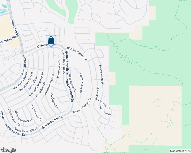 map of restaurants, bars, coffee shops, grocery stores, and more near 2186 Bensley Street in Henderson