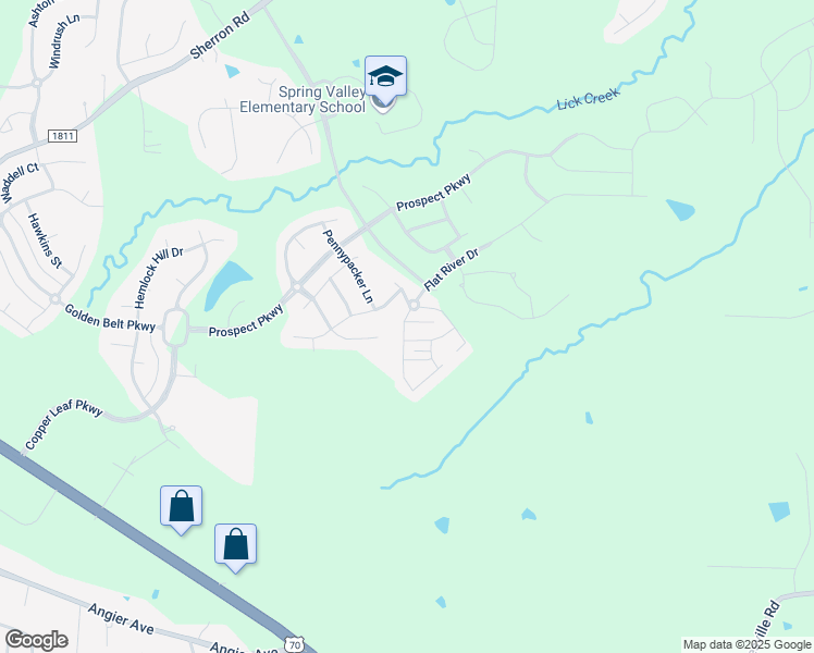 map of restaurants, bars, coffee shops, grocery stores, and more near 2204 Northern Durham Parkway in Durham