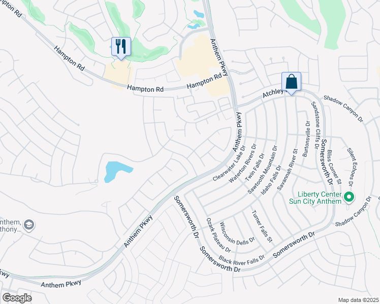 map of restaurants, bars, coffee shops, grocery stores, and more near 2151 Cumberland Hill Drive in Henderson
