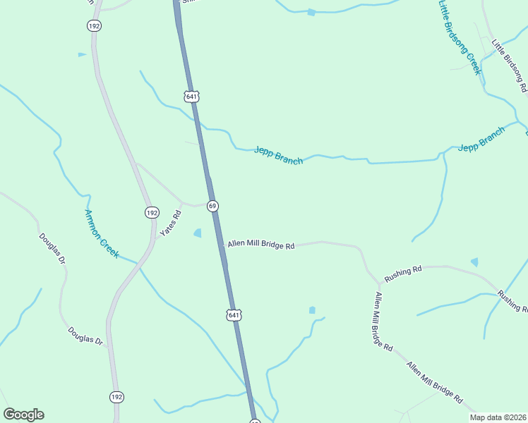 map of restaurants, bars, coffee shops, grocery stores, and more near 148 Allen Mill Bridge Road in Camden