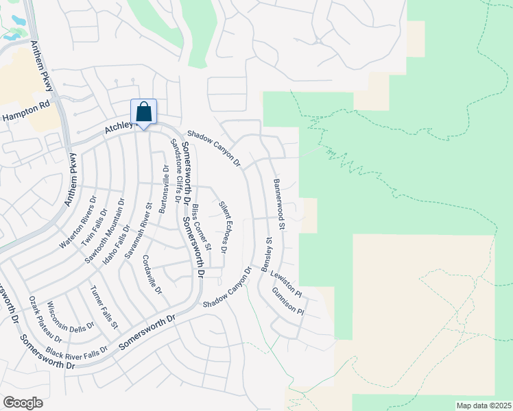 map of restaurants, bars, coffee shops, grocery stores, and more near 2176 Shadow Canyon Drive in Henderson