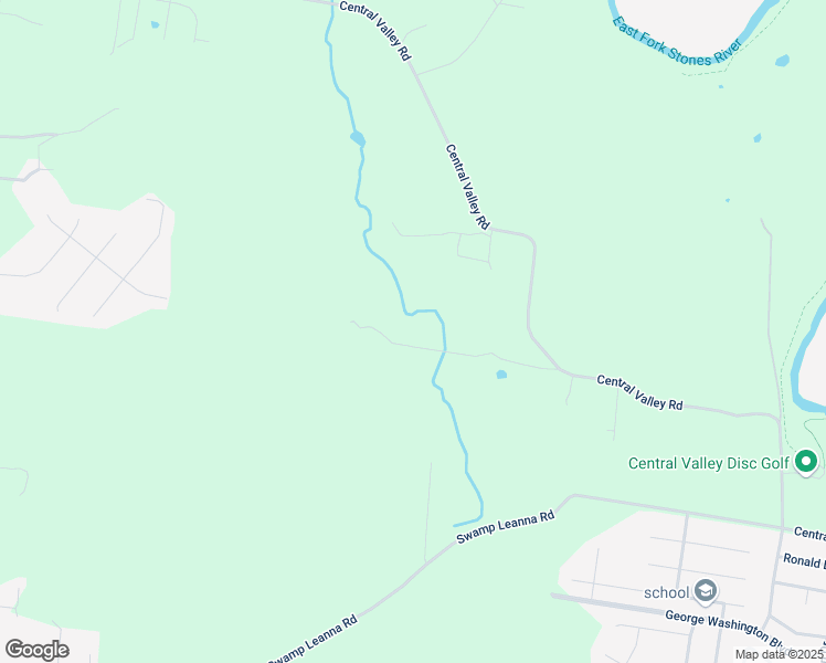 map of restaurants, bars, coffee shops, grocery stores, and more near 1933 Central Valley Road in Murfreesboro