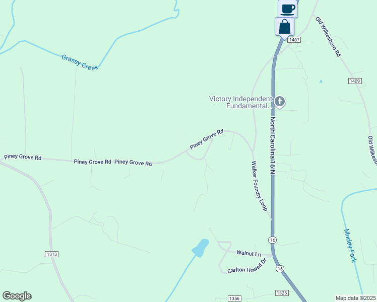 map of restaurants, bars, coffee shops, grocery stores, and more near 192 Reese Loop in Township of Taylorsville