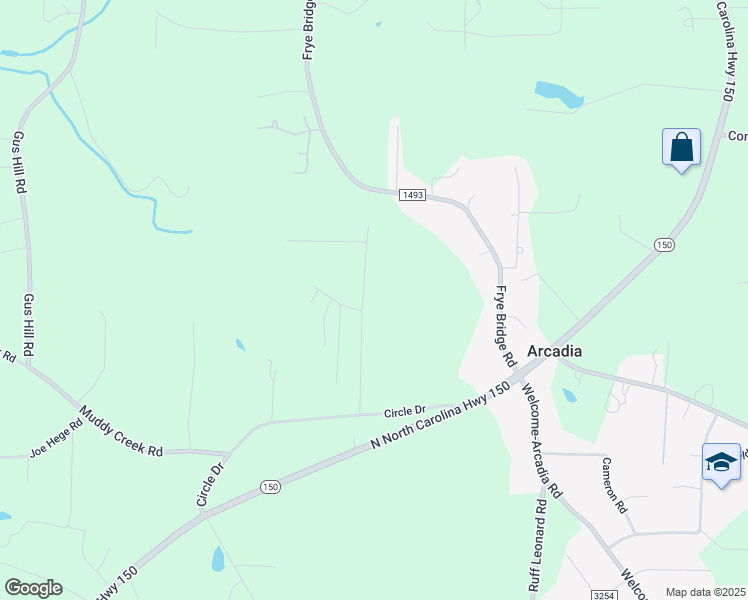 map of restaurants, bars, coffee shops, grocery stores, and more near 374 Henderson Drive in Clemmons