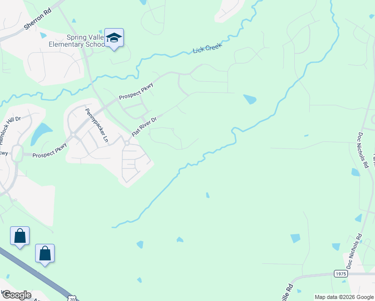 map of restaurants, bars, coffee shops, grocery stores, and more near 1723 Sandoval Drive in Durham