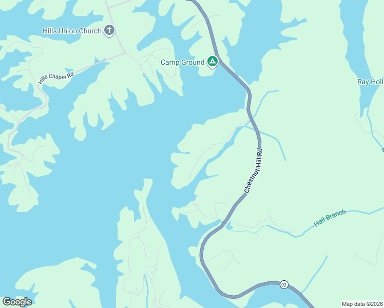 map of restaurants, bars, coffee shops, grocery stores, and more near 2667 Von Hill Road in Dandridge