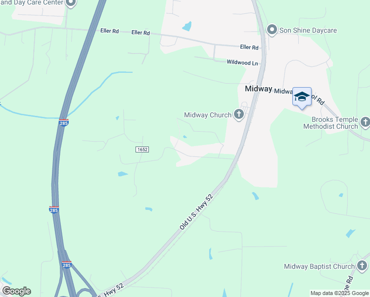 map of restaurants, bars, coffee shops, grocery stores, and more near 360 Ralph Miller Road in Lexington