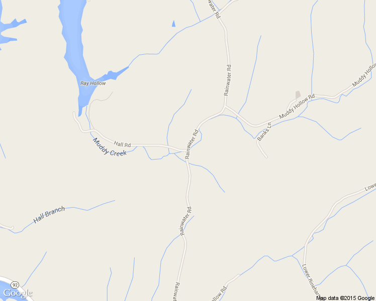 map of restaurants, bars, coffee shops, grocery stores, and more near 2301 Hall Road in Dandridge