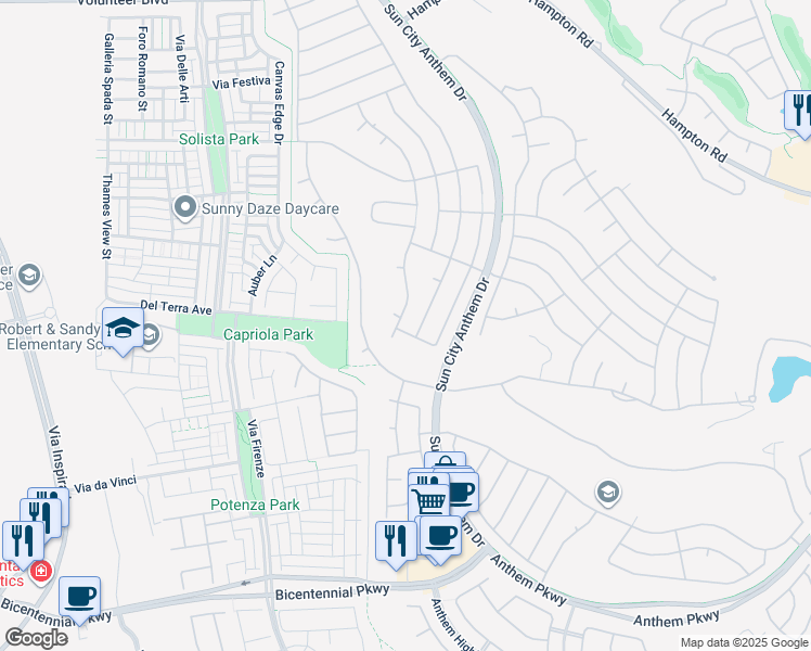 map of restaurants, bars, coffee shops, grocery stores, and more near 2138 Fort Halifax Street in Henderson
