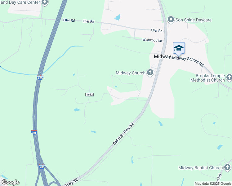 map of restaurants, bars, coffee shops, grocery stores, and more near 360 Ralph Miller Road in Lexington