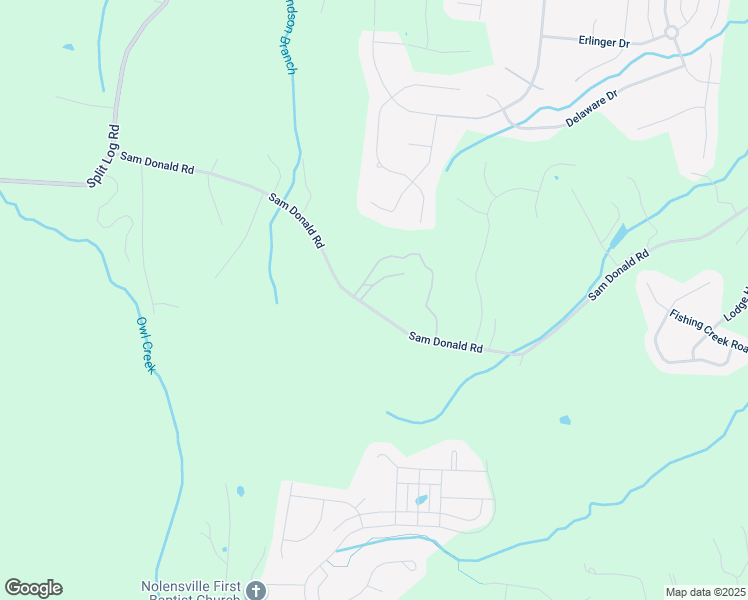 map of restaurants, bars, coffee shops, grocery stores, and more near 9832 Sam Donald Road in Nolensville