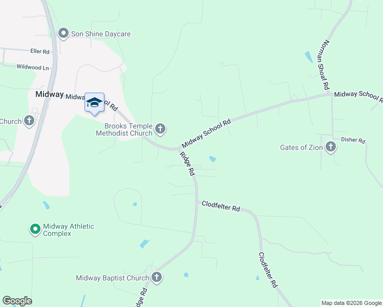 map of restaurants, bars, coffee shops, grocery stores, and more near 7376 Ridge Road in Lexington