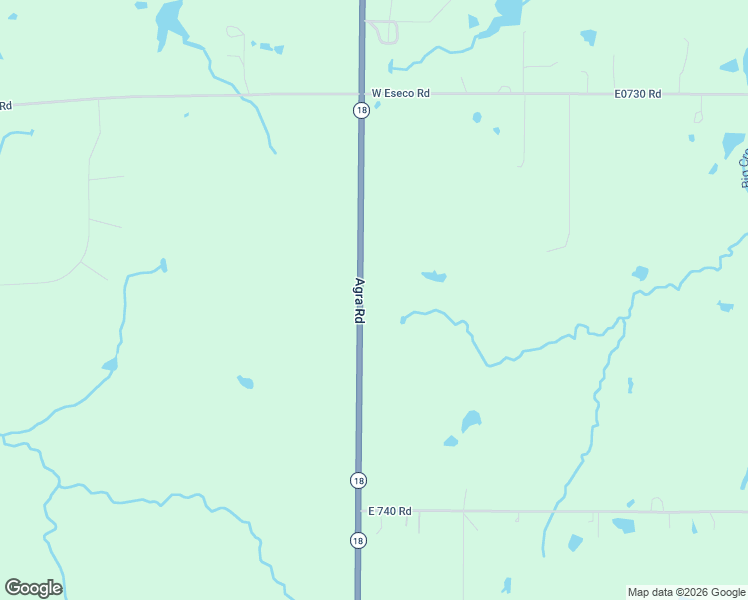 map of restaurants, bars, coffee shops, grocery stores, and more near 2919 South Agra in Cushing