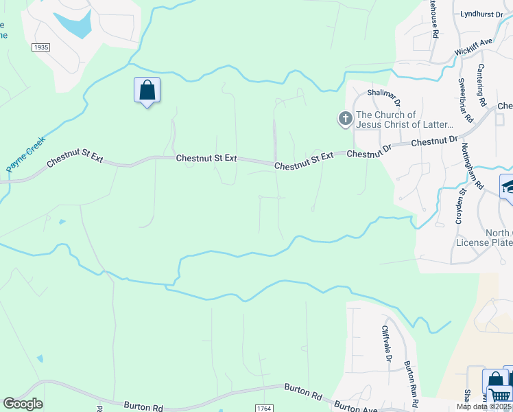 map of restaurants, bars, coffee shops, grocery stores, and more near 2251 Renaissance Lane in High Point