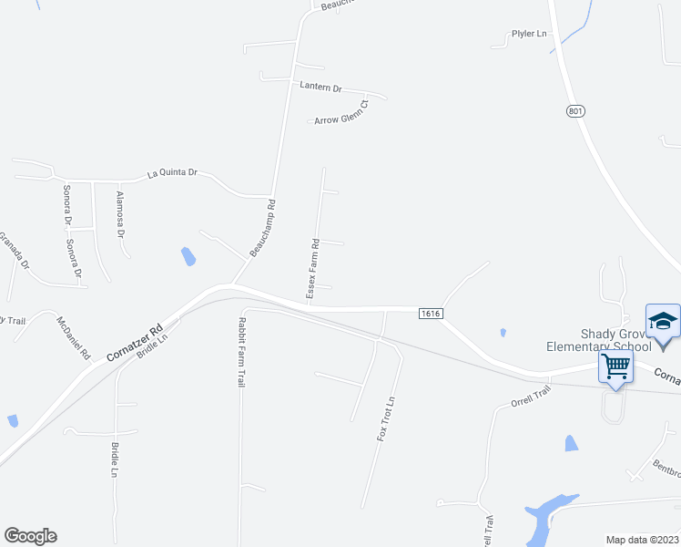 map of restaurants, bars, coffee shops, grocery stores, and more near 119 Tyler Court in Advance