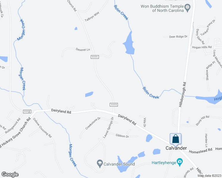 map of restaurants, bars, coffee shops, grocery stores, and more near 8516 Union Grove Church Road in Chapel Hill