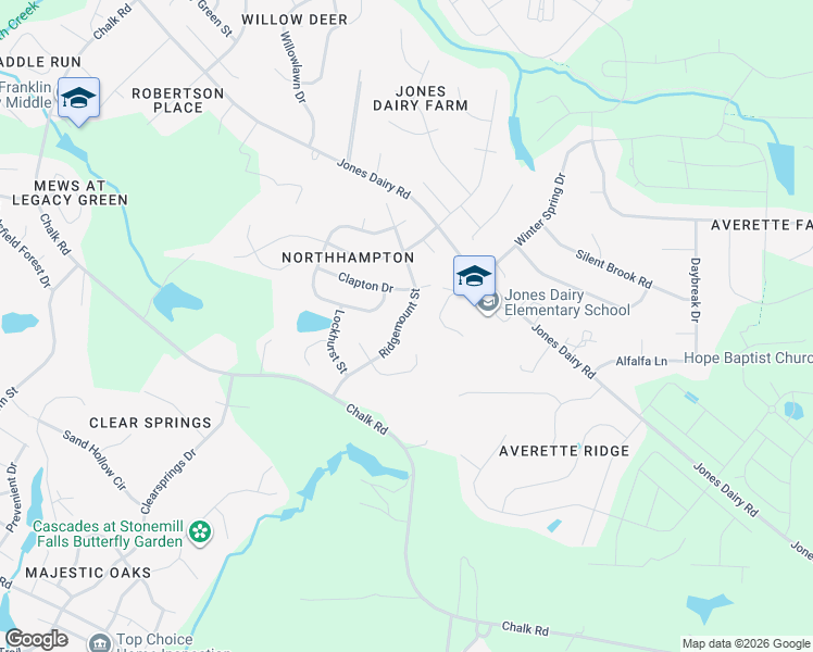 map of restaurants, bars, coffee shops, grocery stores, and more near 6221 Tiffield Way in Wake Forest