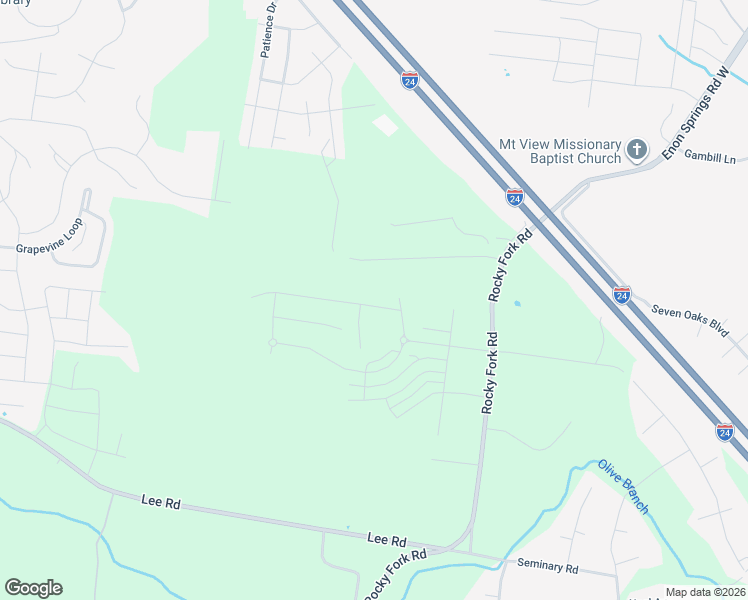 map of restaurants, bars, coffee shops, grocery stores, and more near 3782 Rocky Fork Road in Smyrna