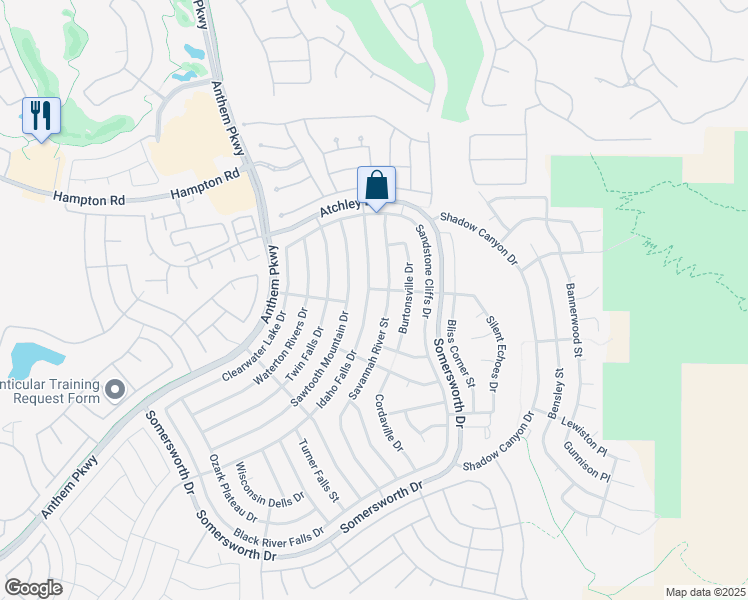 map of restaurants, bars, coffee shops, grocery stores, and more near 2132 Idaho Falls Drive in Henderson