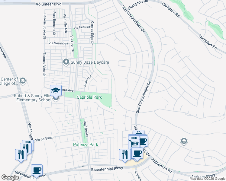 map of restaurants, bars, coffee shops, grocery stores, and more near 3045 Olivia Heights Avenue in Henderson
