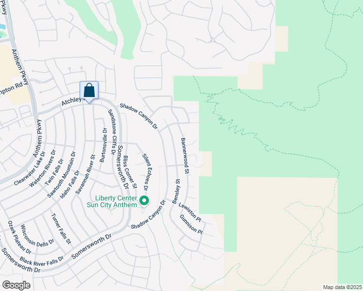 map of restaurants, bars, coffee shops, grocery stores, and more near 2163 Bannerwood Street in Henderson