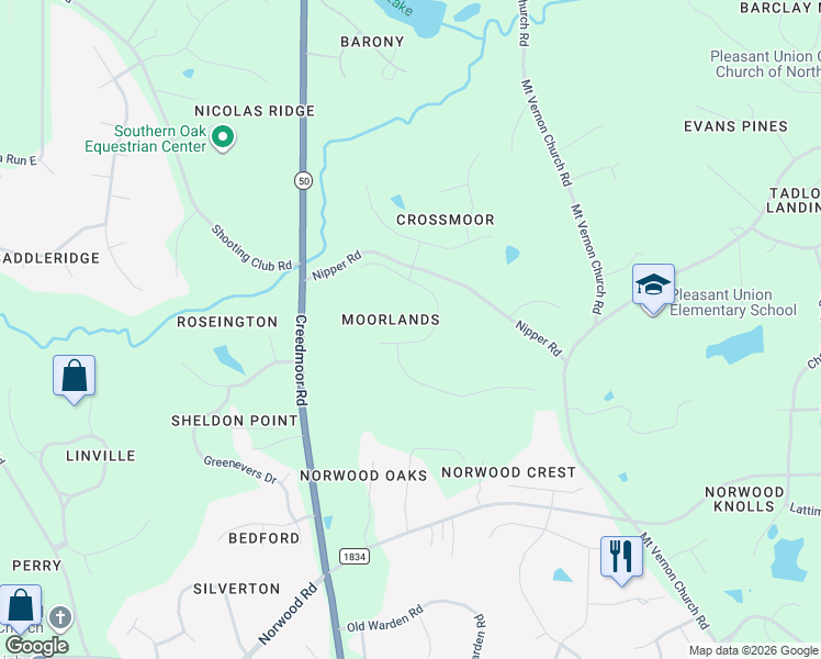map of restaurants, bars, coffee shops, grocery stores, and more near 1405 Caistor Lane in Raleigh