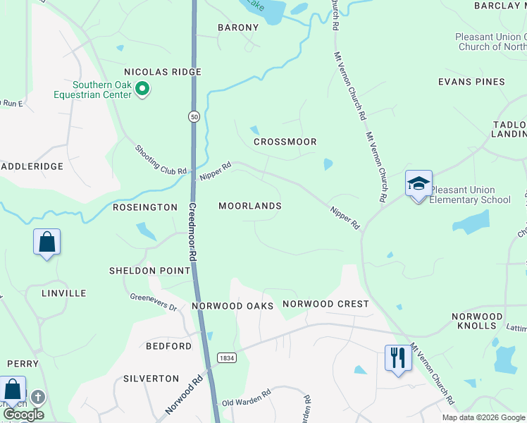 map of restaurants, bars, coffee shops, grocery stores, and more near 1405 Caistor Lane in Raleigh