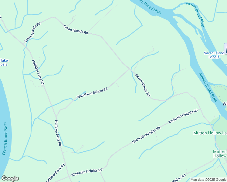 map of restaurants, bars, coffee shops, grocery stores, and more near 3701 Woodlawn School Road in Knoxville