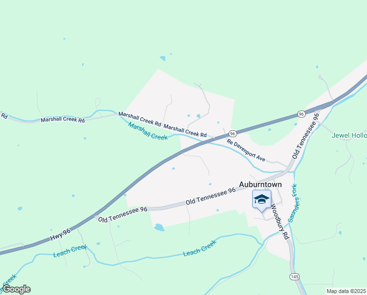 map of restaurants, bars, coffee shops, grocery stores, and more near in Auburntown