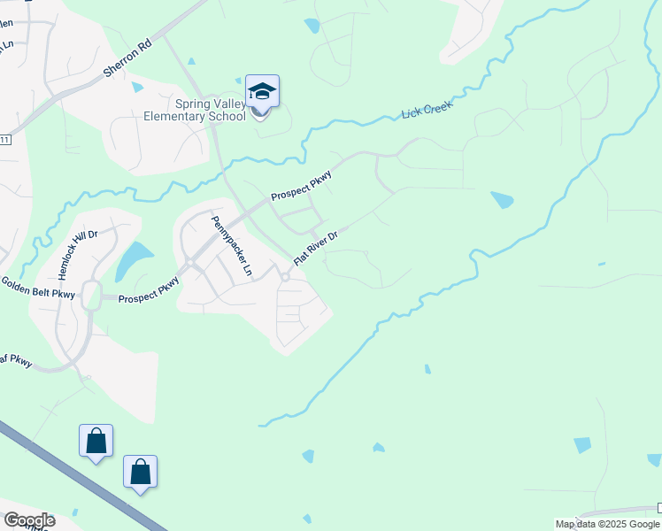 map of restaurants, bars, coffee shops, grocery stores, and more near 1838 Sandoval Drive in Durham