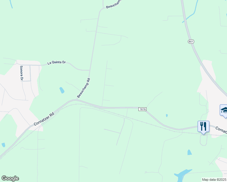 map of restaurants, bars, coffee shops, grocery stores, and more near 128 Wyatt Drive in Advance
