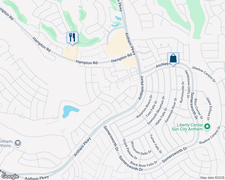 map of restaurants, bars, coffee shops, grocery stores, and more near 2108 Noah Tyler Court in Henderson